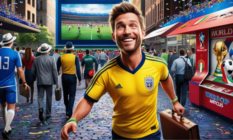 رحلة العمر إلى العمل لمتابعة كأس العالم